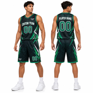 Uniforme de Baloncesto Reversible Personalizado para Equipo, Conjunto de Camiseta y Pantalones Cortos, Venta al por Mayor, Fabricante, Proveedor, Fábrica, Malla, Lote - Product Image 6