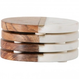 Sous-verres en résine faits à la main, ensemble de sous-verres pour boissons, pour la décoration moderne de la maison et les cadeaux - Product Image 2