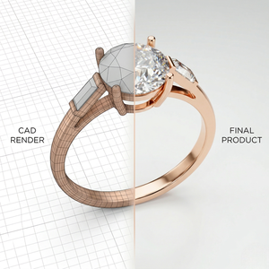 Anillo de Compromiso de Plata de Ley 925 con Baño de Rodio, Corte Brillante de Lujo, con Moissanita Engastada en Puntas, Ideal para Aniversario, Gran Venta - Product Image 6