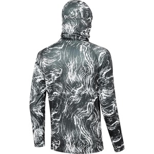 Sudadera con Capucha de Pesca de Manga Larga para Hombre, Protección UPF 50 Anti-UV, Camisa Deportiva de Poliéster Estampada para Exteriores - Product Image 2
