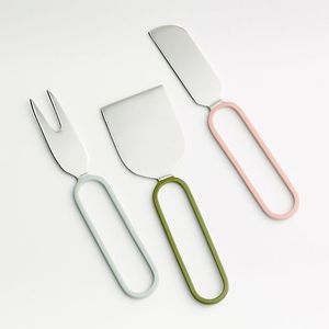 Ensemble de couteaux à fromage, lames en acier inoxydable, manches en bois, outils à fromage durables, lavage à la main uniquement - Product Image 4