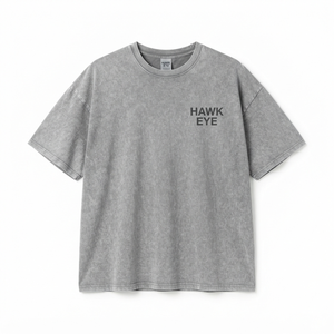 Acid Washed Summer Women T-Shirts Wholesale High Quality Short Sleeve O-Neck Regular Fit Vintage 100% Cotton Grey Color - Product Image 1