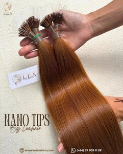 LEXHAIR เส้นผมต่อแบบนาโนทิป กำลังเป็นที่นิยม ผมเวอร์จิ้น สีตามสั่ง แสกกลาง ขายส่ง ผมเวียดนาม - Product Image 1