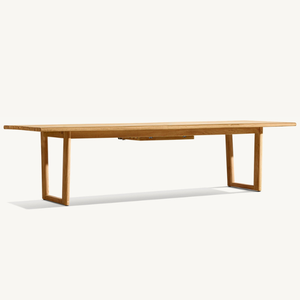 Mesa de madera de teca en oferta, con estilo moderno y sencillo, bonita forma rectangular y duradera para uso en exteriores. - Product Image 5