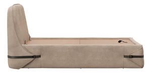 Modern Upholstered Velvet <b>Bed</b> Frame <b>Queen</b> <b>Size</b> Soft <b>Bed</b> with Quilted Headboard and Footboard - Product Image 4
