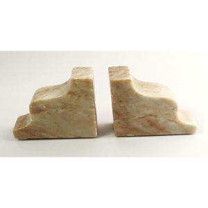 Carved Stone Bookends Irregular Shape Art Sculpture Home Decoration Relievo Technique - Product Image 1