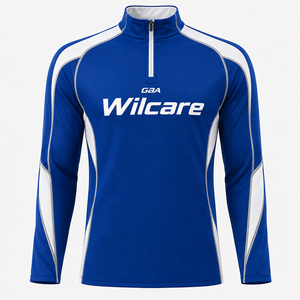 Chaqueta Deportiva Wilcare con Media Cremallera, Color Azul Marino con Detalles en Azul Claro, Transpirable, para Deportes de Equipo - Product Image 2