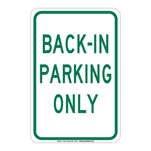 Panneau de signalisation Brady durable pour intérieur/extérieur, pour stationnement réservé, avec impression UV et avertissement d'arrêt - Product Image 1