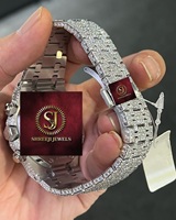 Jam Tangan Mewah Berkualitas Tinggi Unisex Stainless Steel 42mm Analog Tampilan Tanggal Kaca Gerakan Mekanis Tahan Air GPS Alarm Lipat
