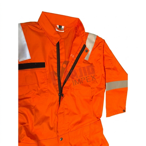 Custom Logo Men's Flame Resistant Reflective Work Coveralls HiVis <b>Fire</b> Retardant Safety Industrial Overalls for Oil Gas Industry - Product Image 5