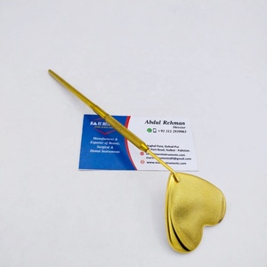 Miroir de cils éclairé plaqué or professionnel poignée de cadre en cuir PVC outil cosmétique durable personnalisable pour le maquillage - Product Image 1