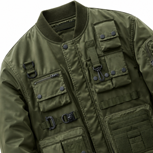 Custom Classic Bomber <b>Leather</b> <b>Jacket</b> Made With Premium Real <b>Leather</b> New Trendy Vintage Style For Unisex Street Wear - Product Image 3