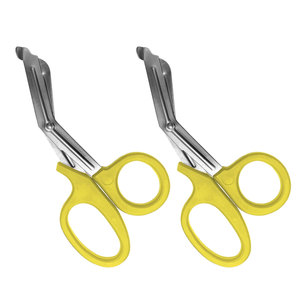 Tijeras Médicas AHI EMT, Tijeras para Vendajes, Acero Inoxidable Amarillo, Certificación CE Clase I, Tijeras para Enfermeras, Emergencias, Paramédicos, Primeros Auxilios - Product Image 1