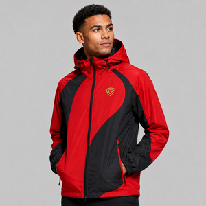 Custom Design <b>Winter</b> High Street Outdoor <b>Running</b> Mens Plus Size Windbreaker <b>Jacket</b> Soft Nylon Rain Waterproof Breathable - Product Image 6