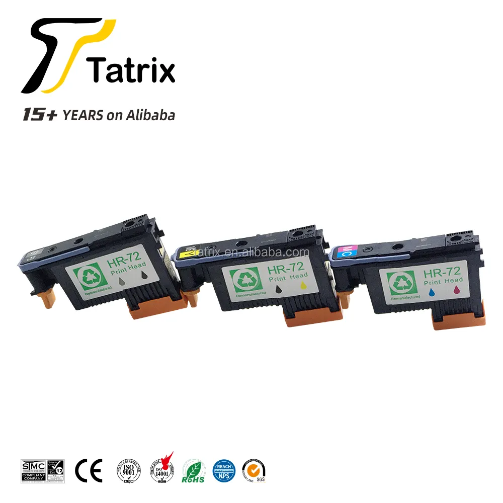 Tatrix 72 testina di stampa 72 testina di stampa cartuccia d'inchiostro a getto d'inchiostro nero per HP T610 620 770 790 1100 1120 1200 1300 2300