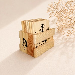 Sous-verre en bois, sous-verre en bois le plus vendu avec un design tendance, taille personnalisée pour la maison et la restauration - Product Image 4