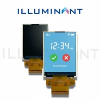Módulo de pantalla LCD TFT de 2.4 pulgadas, 300 nits, LCM, IPS/TN, COG, tipo de conector FPC, módulo de pantalla de panel personalizado