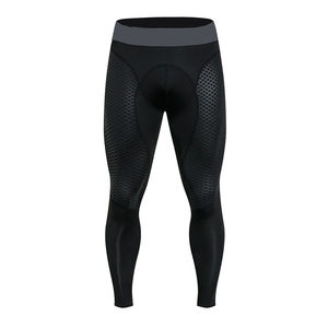Leggings de compression pour l'entraînement, en Spandex et Polyester, taille élastique, pour la gym, la course, le yoga, les sports, avec logo personnalisé, antibactériens, OEM - Product Image 1