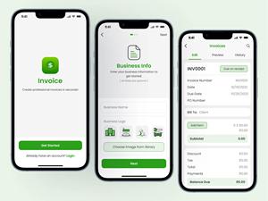 การพัฒนาแอปมือถือ RoyalCraft สำหรับการออกใบแจ้งหนี้ รองรับ Android และ iOS พร้อมคำนวณภาษีมูลค่าเพิ่ม (GST) เตือนการชำระเงิน จัดการลูกค้า และจัดการไฟล์ PDF - Product Image 2