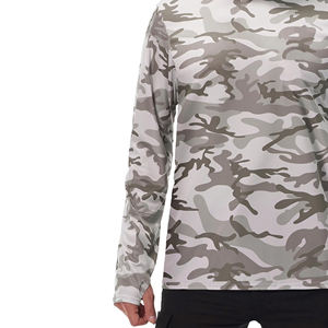 Best Sale Men's Fishing <b>Shirts</b> with Mask UPF 50 Polyester Quick Dry Outdoor Lightweight Long Sleeve <b>Hooded</b> - Product Image 4