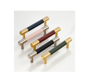 Epoxy Resin Acrylic Brass Furniture Cabinet <b>Pulls</b> Handles At Best Price Long Handle Bathroom Kitchen <b>Drawer</b> Cabinet Handle - Product Image 6