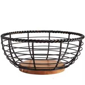 <b>Rectangular</b> Metal Wire Storage <b>Basket</b> Narrow Mesh Organizer Bin with Handles for Pantry Cabinet Shelf Kitchen Wardrobe Storage - Product Image 3