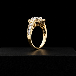 Luxury Moissanite Diamond Octagon <b>Ring</b> Full <b>Iced</b> Baguette Cut Cluster Wedding <b>Ring</b> For Man Women 14K Gold Plated Hip Hop <b>Ring</b> - Product Image 3