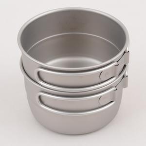PY-SIE049 PTYGRACE Titanium Stacking Cup with Lid 300ml, Outdoor Pot for Camping Glamping, Solo Camp, Stacking Camping Gadget - Product Image 4