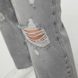 Custom <b>Denim</b> <b>Crop</b> Tracksuit Manufacturer Jeans Two Piece Streetwear High Quality Acid Wash <b>Denim</b> <b>Jacket</b> and Baggy Jeans - Product Image 3