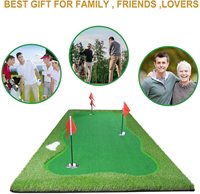 GP OEM Portable Grande Taille Golf Putting Green avec Drapeau Intérieur/Extérieur Tapis de Pratique pour la Formation Aide au Golf de Haute Qualité