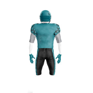 Uniforme de Fútbol Americano para Hombre, Personalizable con Nombre de Equipo y Números, 100% Poliéster, Impresión por Transferencia de Calor, Transpirable, Manga Corta - Product Image 6