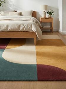 Alfombra de Lana Tufted Hecha a Mano de Primera Calidad, Antideslizante, de Pelo Medio, Diseño Abstracto Moderno, Alfombra Suave y Lujosa para Sala de Estar y Dormitorio - Product Image 2