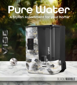 VIBE MARBLE BLACK <b>REVERSE</b> <b>OSMOSIS</b> <b>SYSTEM</b> 9L STORAGE CAPACITY DOMESTIC <b>SYSTEM</b> RO COPPER ZINC ALKALINE TDS TECHNOLOGY - Product Image 3