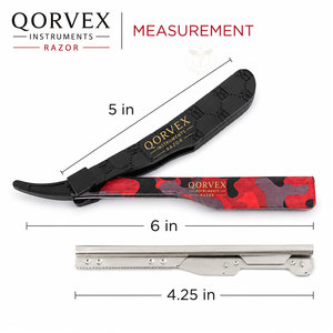 <b>Barber</b> Straight Razor Camo Red | <b>Blade</b> not included - Product Image 2