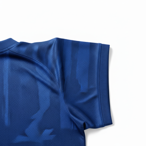 Maillots de football d'équipe personnalisables 100% polyester Tissu en maille antibactérien imprimé par transfert thermique Col rond Manches courtes Unisexe - Product Image 6
