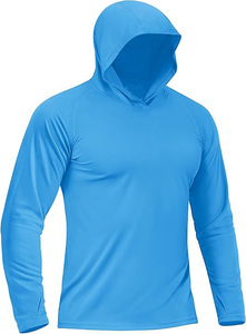 Chemises de pêche à manches longues personnalisées avec logo, protection UV UPF 50, imperméables, respirantes, coupe-vent, séchage rapide, 100% polyester - Product Image 3