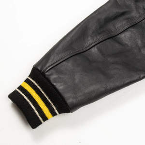 Chaqueta Varsity de Último Diseño al por Mayor, Material de Lana, Estilo Casual con Mangas Largas y Parche de Chenilla - Product Image 2