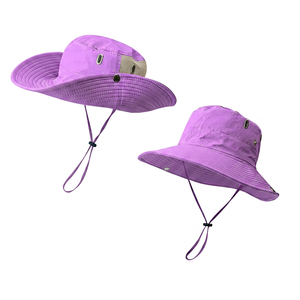 Unisex Beige Bucket Hat With Adjustable Strap UV Protection Outdoor Spring Summer Casual Adult Hat Solid Color Canvas <b>Material</b> - Product Image 3