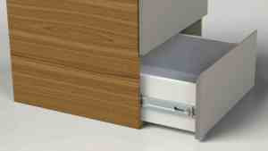 Corredera para Cajón de Muebles de Cocina con Cierre Suave, Extensión Completa de 45 mm, Sistema de Montaje Lateral con Rodamientos de Bolas, 45 kg - Product Image 5