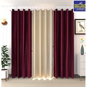 Luxury Printed Polyester Window <b>Curtain</b> 122 X 274 CM Flame Retardant Blackout Features Grommet <b>Hook</b> for Home Hotel Use - Product Image 5