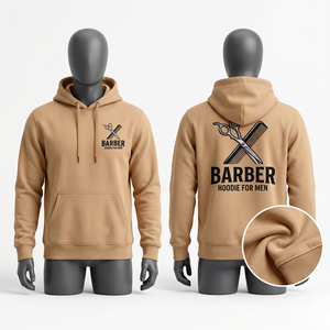 Sweat à capuche pour homme en molleton de coton et polyester 320 GSM, vert lime, avec logo personnalisé sérigraphié, coupe décontractée et épaisse - Product Image 5