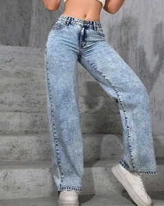 Women's Denim <b>Boot</b> Cut Mini Flare Tapered Ankle Jeans Cotton Eco-Friendly Knee-Length Stretch - Product Image 1