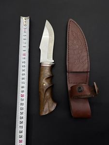 Cuchillo de Caza y Camping Jexa Jexa-HC-166 con Mango de Madera, Acero Inoxidable 4116, Borde Parcialmente Dentado, Multifuncional y Personalizado - Product Image 5