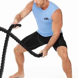 Classic Sleeveless Compression Shirt For <b>Men</b> Quick Dry <b>Stretch</b> Fabric Fitness Training And Gym Wear - Product Image 5