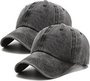 Casquettes unisexes tendance en tissu de haute qualité, effet délavé vintage, confortables pour l'été, à prix abordable avec faible MOQ - Product Image 2