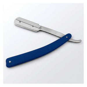 Ensemble cadeau de rasoir droit bleu personnalisé pour barbier, outil manuel classique de coupe de barbe, 11 pièces doubles, vente en gros - Product Image 3