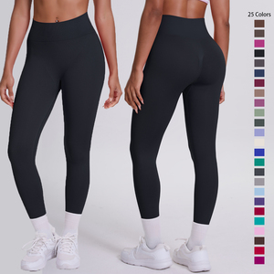 Leggings de sport élégants pour femmes, taille haute, à compression, avec fermeture élastique à la taille, pour le yoga, grandes tailles, vêtements de sport - Product Image 5
