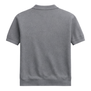 เสื้อโปโลถักพรีเมียมสำหรับผู้ชาย แขนสั้น ระบายอากาศได้ดี ทรงเข้ารูป สวมใส่สบาย เหมาะสำหรับธุรกิจและแฟชั่น คอลเลคชั่นเสื้อผ้าคุณภาพสูง - Product Image 5