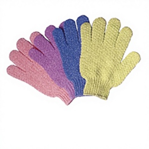 Gant exfoliant en nylon à poils longs pour le soin du corps et le bain simple - Product Image 1