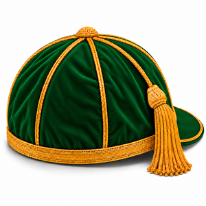 Casquettes de rugby personnalisées en velours de haute qualité avec passepoil métallique, casquettes de sport à pompons, couvre-chefs brodés pour le cyclisme et les activités de plein air - Product Image 2